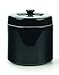 RSVP International FAT-BK Grease Keeper, 6 Cup, Black Stoneware