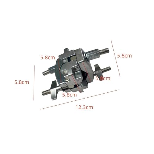 Abrazadera para soporte de platillo DYNWAVE, abrazadera para batería y platillo, extensión fácil de instalar, ligera, accesorio para instrumentos musicales miniatura 3