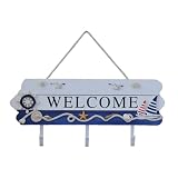 Hecho de madera de pino, este cartel decorativo de bienvenida no solo es elegante, sino también resistente
