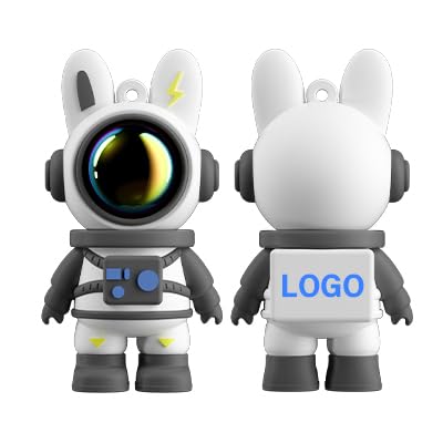 Custom Personalized Flash Drive, Bilious Cute Space Rabbit Style 64G USB 3.0 Thumb Drive