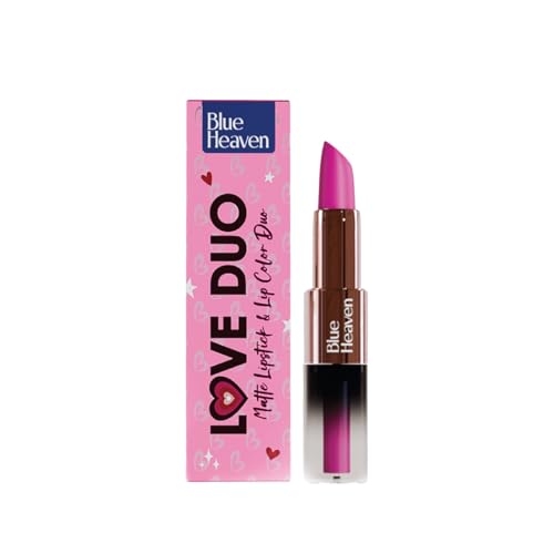 Image of Blue Heaven Love Duo 2 in1 Dual Sided Lipstick for women | Non Transfer| Hydrating and Long Lasting Upto 12 hrs | Soft Matte Finish formula - 07 |1.5ml + 4g