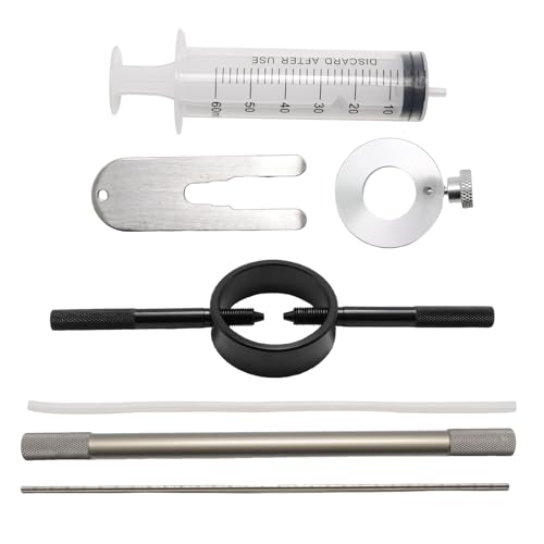 Image of Fork Service Tool Kit, Universal Fork Oil Level Tool, Fork Spring Compressor Damper Rod Bleed Tool Fits Most Street Motorcycles (Fork + Spring Compressor + Damper Rod Bleed Tool)