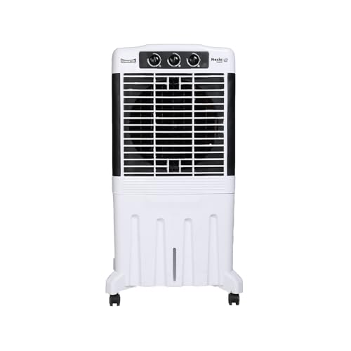Image of SUMMERCOOL Nexia 95Ltr Desert Air Cooler for Home | High Speed Fan | 35ft powerful air throw | Inverter Compatible | HoneyComb | Collapsible Louvres| 1 year warranty | White