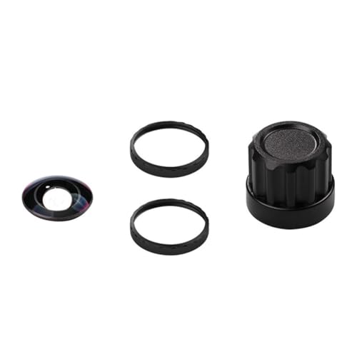 Lentes de repuesto para Insta360 X5 HD de vidrio óptico con diseño extraíble plata