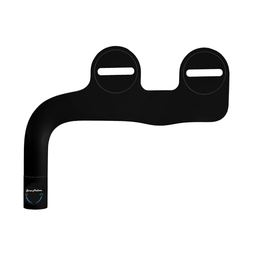 Swiss Madison Aqua Non-Electric Bidet Toilet Attachment in Glossy Black with Black Knob