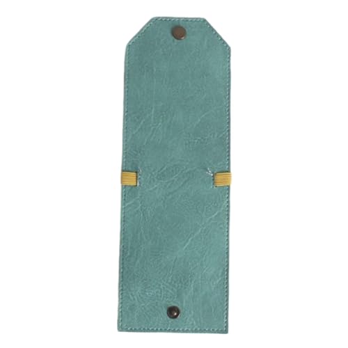 jojomis Cash Wrap Wallet with Clasp Organizer Lightweight Fashion Handy Purse Bands Leather Money Clip Holder for Business Trip Shopping Men Women for Bills Slim Pocket Money- Lake Blue