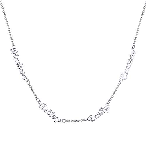 Collier personnalisé fête des mères avec 1-5 prénoms gravés pour grand-mère