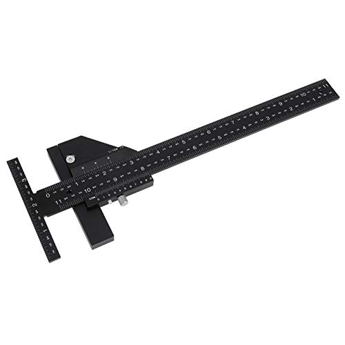 Woodworking Multifunction Ruler, T Type Accurate Professional Dual Function Scriber Gauge