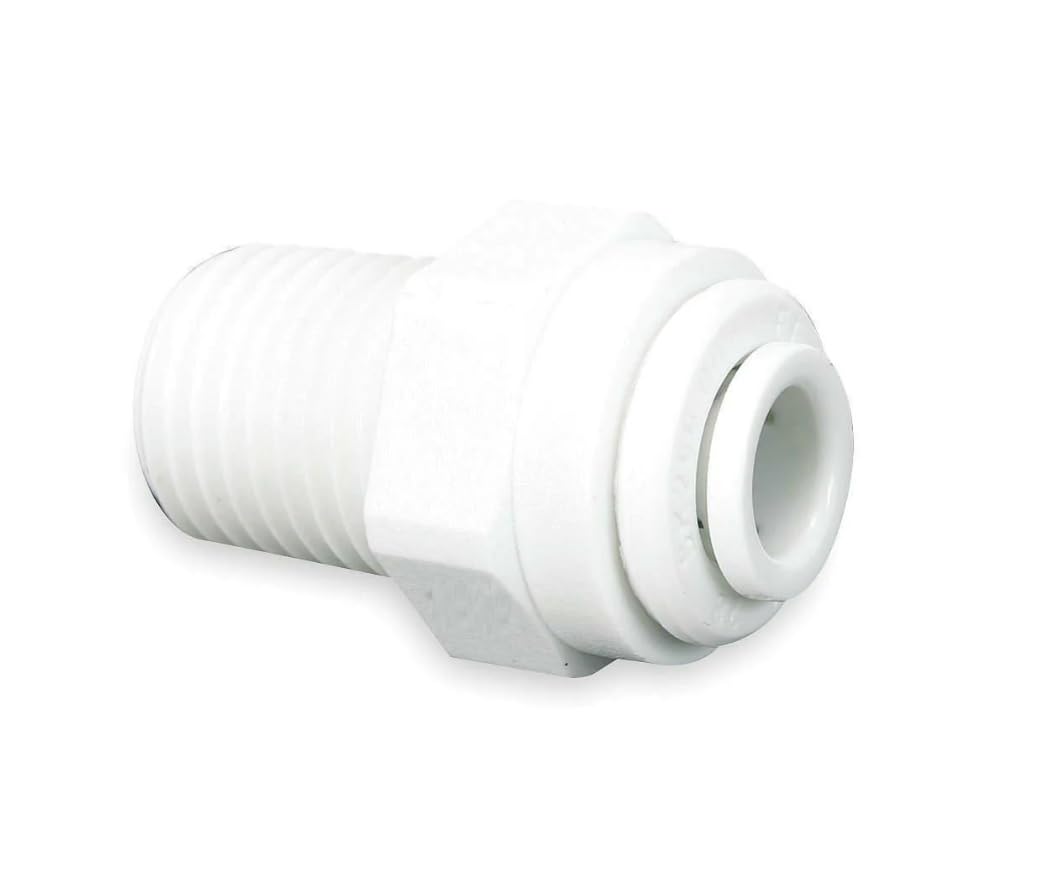 in NPT x QC Male Connector White, 1/4 in, 4MC6-3/8