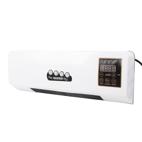 Condizionatore Mobile a Parete, Mini Macchina Riscaldante, Riscaldatore di Raffreddamento per Condizionatore D'Aria a Basso Rumore Ad Ampio Angolo, Ventola di (Spina europea 220V)