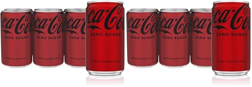 Coke Zero Sugar Mini-Can 7.5 fl oz, 12 Pack (Package May Vary)