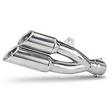 Exhaust Pipe Silencer Pour SUZUKI Pour DL650 Silencieux D'échappement 51 Mm À Double Sortie(Style 1)