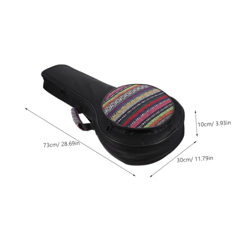 Housse mandoline ethnique Levemolo avec grand rangement et double sangle