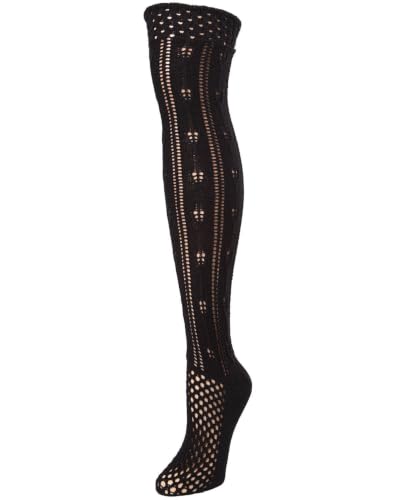 Image of MeMoi Jumbo Cable Over The Knee Cotton Blend Warm Socks