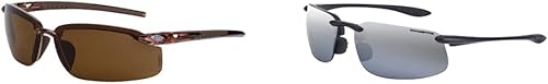 Crossfire Paquete de gafas de seguridad polarizadas con lentes de espejo marrón y plateado