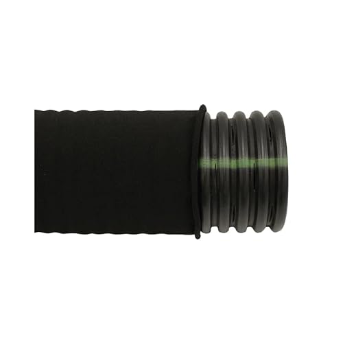 Advanced Drainage Systems 06730100BS Perforated Singlewall Pipe with Sock, 6\" x 100\', No Color