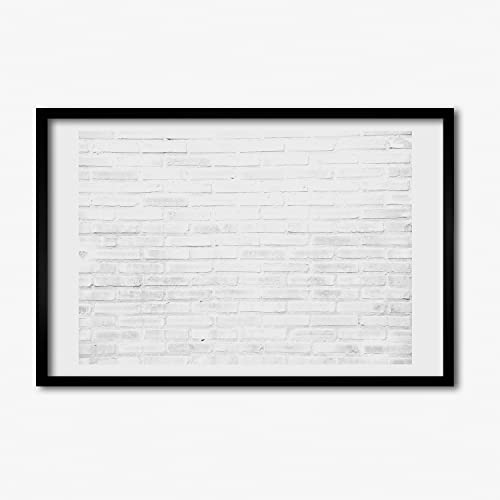 Affiche tableau décoratif Tulup cadre MDF 60x40 cm photo bois moderne brique