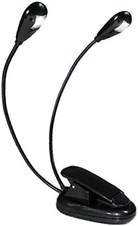 Super 2 Dual Arm LED Clip-on Lamp for Kindle Reading - Black
