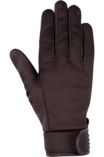 Guantes de ciclismo HKM marrón oscuro para adultos unisex
