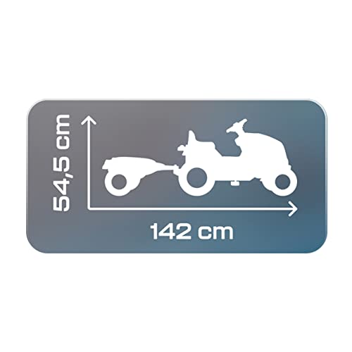 Smoby - Tracteur Farmer XL Vert + Remorque - Tracteur à Pédales Enfant - Siège Ajustable - Volant avec Klaxon - Capot Ouvrable - A Partir de 3 Ans - Fabrication Française