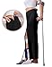 Deyeek Post Surgery Pants for Women Snap On Tear Away Pants After Knee Hip Surgery Adaptive Open Leg Surgical Sweatpants Black