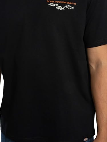 Dickies - T-Shirt Di Peso Medio Laryville, Uomo, Nero, Taglia: S - 4