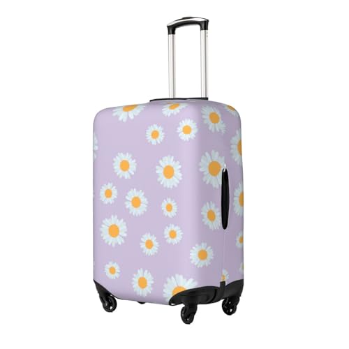 Flower Daisy Luggage covers for Suitcase Purple Travel Suitcase Protector Anti Scratch Suitcase Cover Fit 22-24 inch2