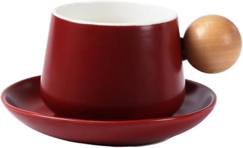 CokBluコーヒーカップ&ソーサーセット セラミック製高級マグカップ ギフト用適合 日常・ティータイム・ホームパーティ対応?