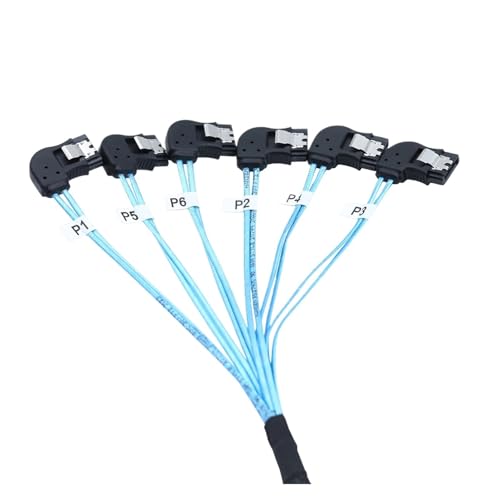 Cable SATA alta velocidad 1.0M 6 piezas miniatura 6