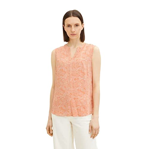 Débardeur basique femme Tom Tailor top sans manches col rond en coton