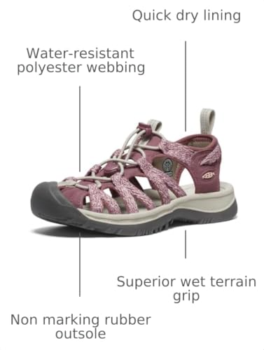 Image of KEEN Women's Whisper Closed Toe Durable Comfortable Easy On Washable Adventure Sandals