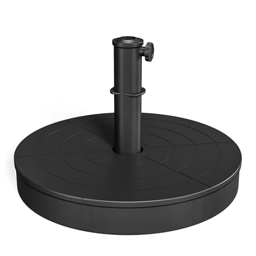 Foldable Outdoor Umbrella Base with Adjustable Design