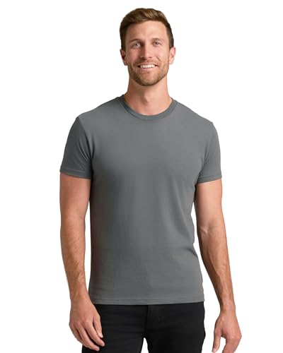 True Classic Men's Cotton Blend Round Neck T-Shirt, Half Sleeve, Black
