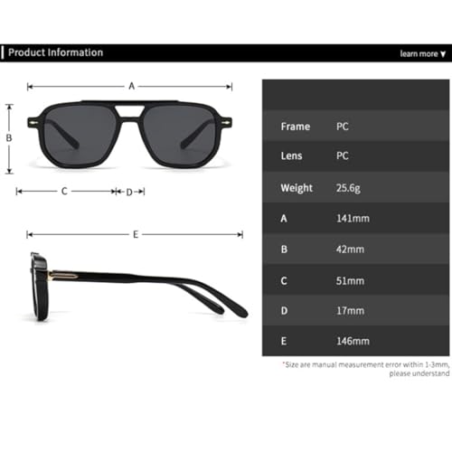 Retro Double Bridges Women Sunglasses Shades Uv400 Fashion Men Trending Rivets Gradient Sun Glasses2
