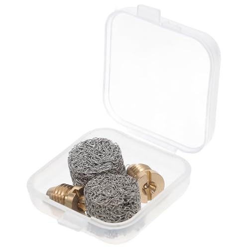 HEMOTON 4pcs Foam Maker Nozzle Set with Mesh Filter Stainless Steel Orifice Tips for High Pressure Foam Lance Compatibility for Car Washing