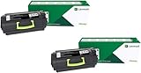 Lexmark 501H (50F1H00) High Yield Toner Cartridge 2-Pack