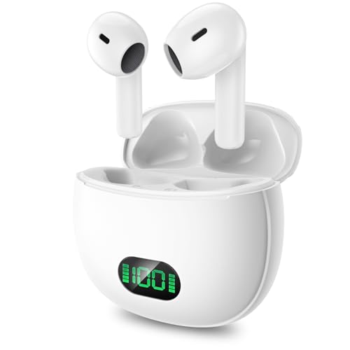 Auriculares Bluetooth Inalámbrico, Auriculares Bluetooth 5.3 con 4 HD Micro HiFi Estéreo 30H Deportivos In Ear Auriculares, Cascos Inalambricos para Android iOS Xiaomi