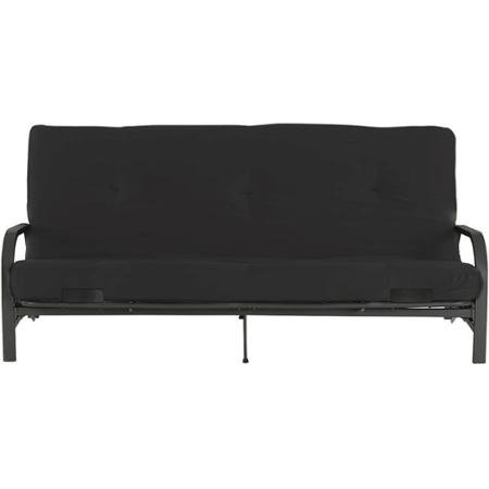 Mainstay.. Metal Arm Futon With 6" Mattress, (1, Black) #TOP1