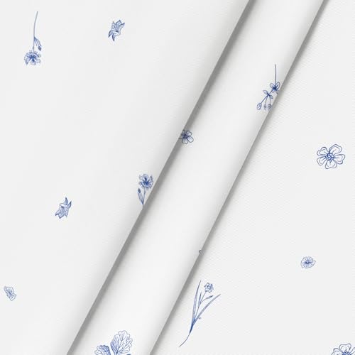 Horaldaily Spring Summer Tablecloth 60×84 Inch Rectangular, Wild Flowers Floral Blue Washable Seasonal Table Cover for Party Picnic Dinner Decor by Horaldaily - Used condition - Image 6