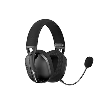 Fone de Ouvido Headset Gamer Havit Fuxi-H3 Black, Quad-Mode Com Fio e Sem Fio, Wireless 2,4GHz, Bluetooth, Cabo USB-C, Cabo 3,5mm. Surround, Baixa Latência