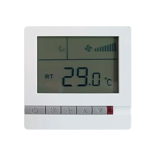 Interruptor de panel de aire acondicionado, compatible con termostato digital, refrigeración, calefacción, ventilación, controlador de temperatura de hotel, termostato.