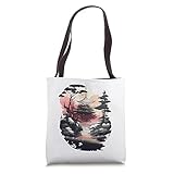 Japanese Temple-Tattoo Pagoda Asia Retro-Art Tote Bag