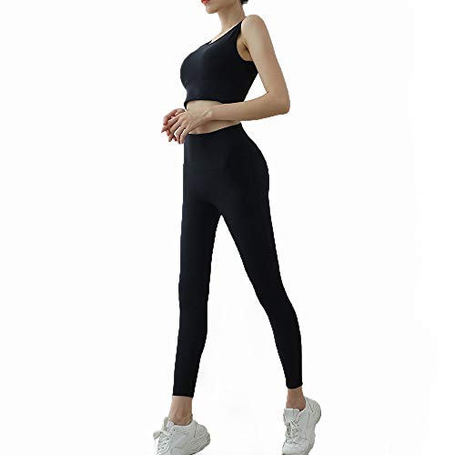 Specific Heart Women's Workout Outfit 2 Pieces Seamless Yoga Leggings with Sports Bra