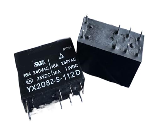 Relé de 8 pines YX208Z-S-124D con alta capacidad de 16A para conmutación estable