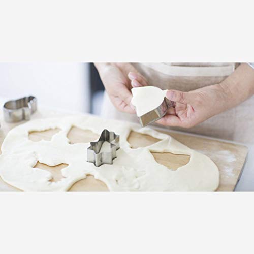 4 Pcs Círculo Estêncil Cortador De Massa De Pastel Cortador De Biscoito De Metal Kits Infantis Molde