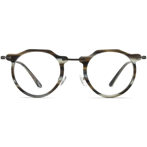Image of FONEX Acetate Titanium Glasses Frame Men 2024 New Square Eyeglasses Spectacles Eyewear F85843