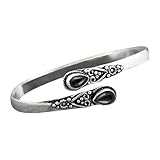 Bracciale in lega intarsiato verde moda europea e americana retrò lucido braccialetto per le donne orologi da polso atomici per gli uomini, Misura unica, Metallo, Nessuna pietra preziosa