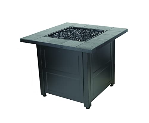 Endless Summer, 30" Square Lp Gas Fire Pit With Stamped Tile Design #TOP1