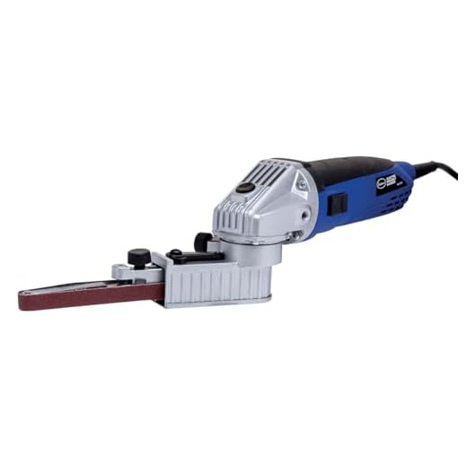 Eastwood Electric Mini Belt Sander | Robust 5.3 Amp Motor | Sanding and Grinding Tool | Lightweight Aluminum Body with Swivel Head | Grinder File With 120 Grit Abrasive Sanding Belt And Key 2300 Fpm