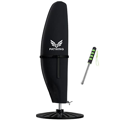 PATWING Funda Protectora para Sombrilla,Funda Sombrilla Jardin Impermeable,Funda Parasol Jardin Impermeable,Resistente 600D Oxford,Parasol Cover Patiode Parasol (190*30*81/46cm)